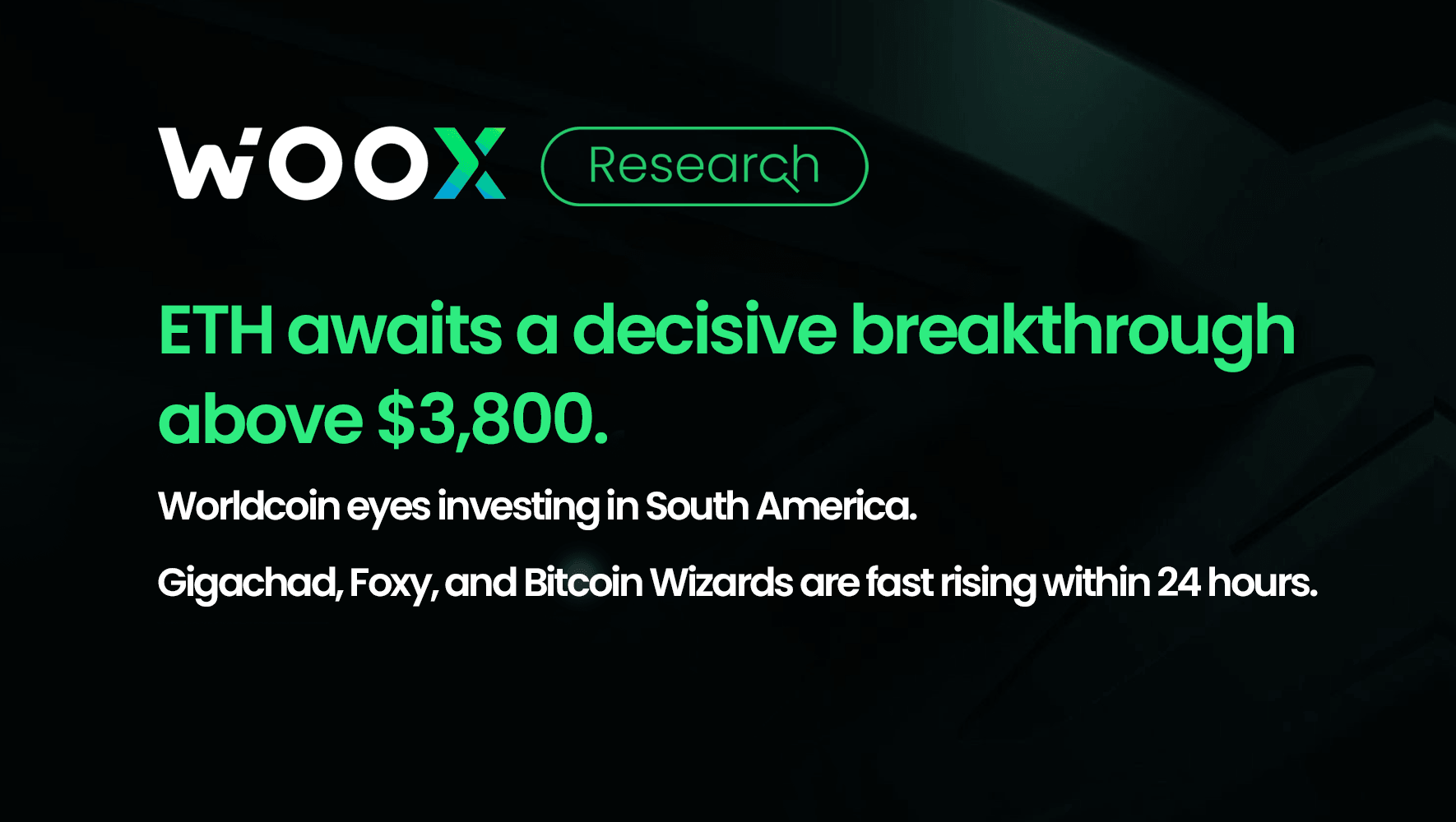 ETH awaits a decisive breakthrough above $3,800.