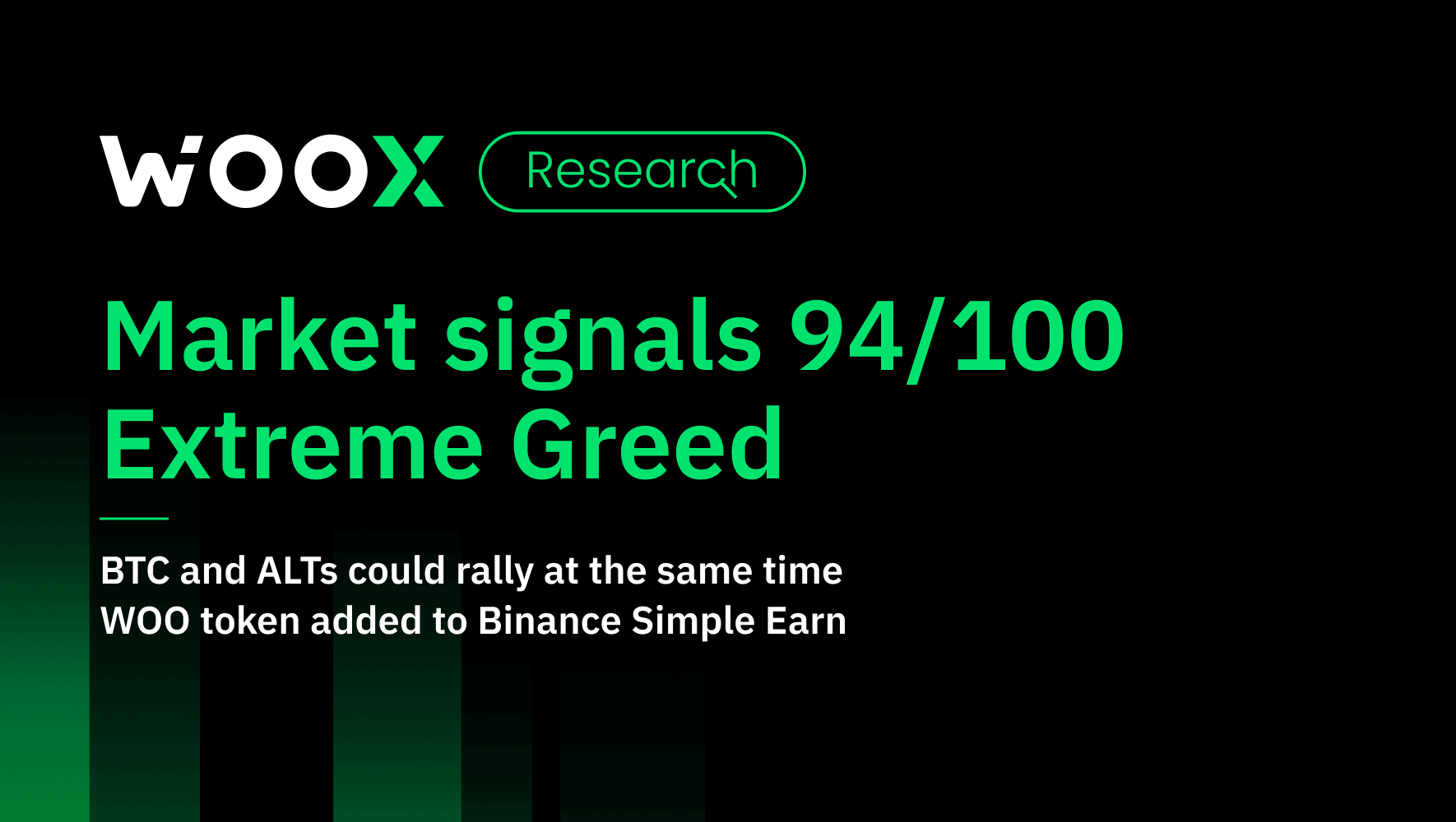 Market signals 94/100 Extreme Greed