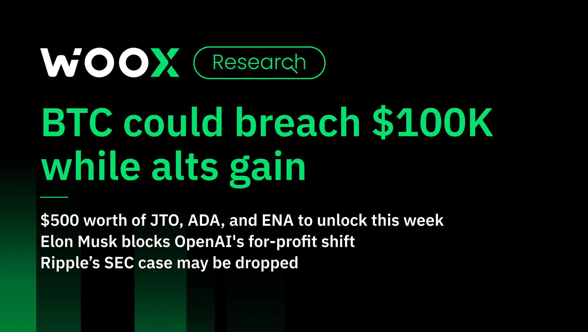 BTC could breach $100K while alts gain