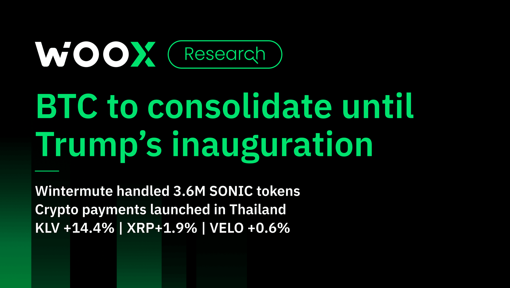 BTC to consolidate until Trump’s inauguration